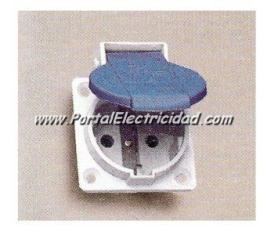 BASE DE EMPOTRAR SCHUKO TRASCUADRO 16A AZUL BASE DE EMPOTRAR SCHUKO TRASCUADRO 16A AZUL