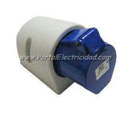 BASE AEREA TIPO CETACT 3P+N+T 16A 380V ROJA BASE AEREA TIPO CETACT 3P+N+T 16A 380V ROJA