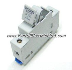 BASE PORTAFUSIBLES TIPO MODULAR , UNIPOLAR PARA TALLA 10X38 BASE PORTAFUSIBLES TIPO MODULAR , UNIPOLAR PARA TALLA 10X38