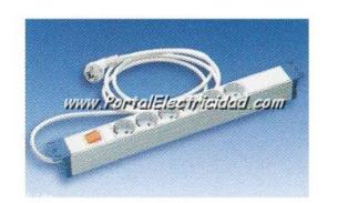 BASE MULTIPLE 6 SCHUKO PARA ARMARIO RACK CON CABLE+INTERRUPTOR BASE MULTIPLE 6 SCHUKO PARA ARMARIO RACK CON CABLE+INTERRUPTOR