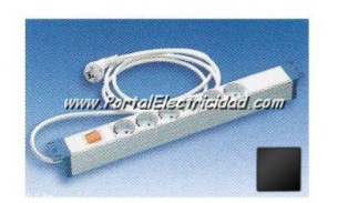 BASE MULTIPLE 6 SCHUKO PARA ARMARIO RACK CON CABLE+INTERRUPTOR N BASE MULTIPLE 6 SCHUKO PARA ARMARIO RACK CON CABLE+INTERRUPTOR N